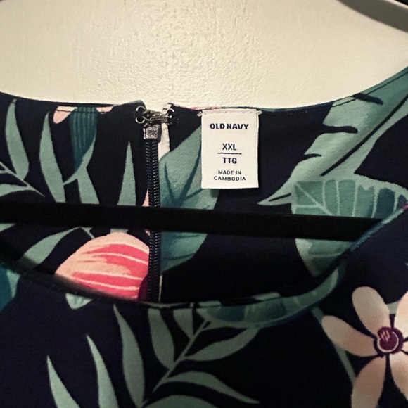 Old Navy Tropical Floral Dress XXL - Picture 3 of 4